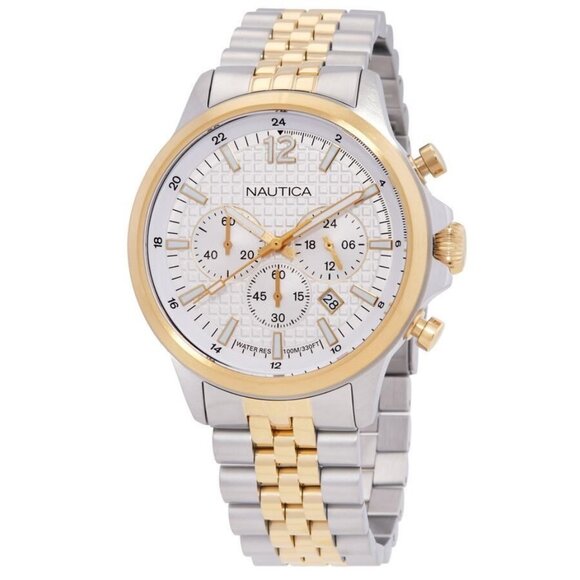 FX04439B NWT Nautica Fashion Men's Quartz Steel Authentic Watch - Picture 1 of 3